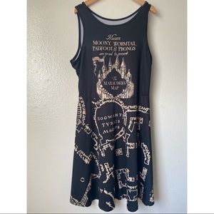 Harry Potter Marauders Map dress
